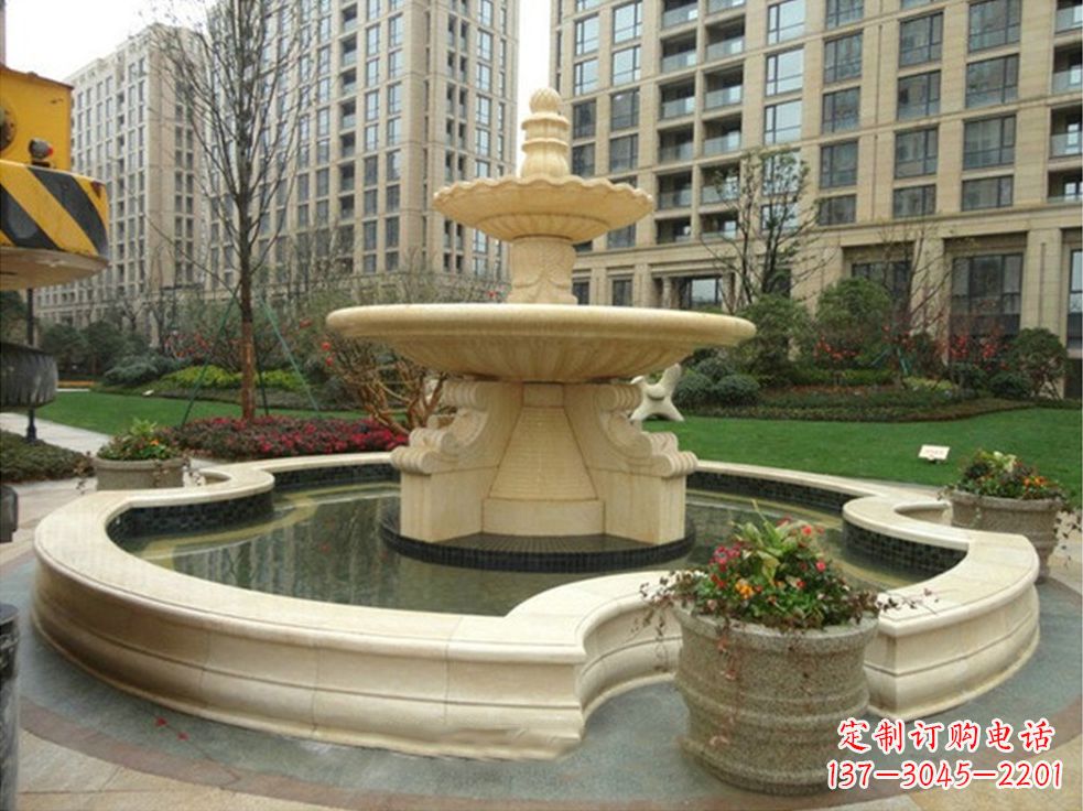 山西石雕中式喷泉