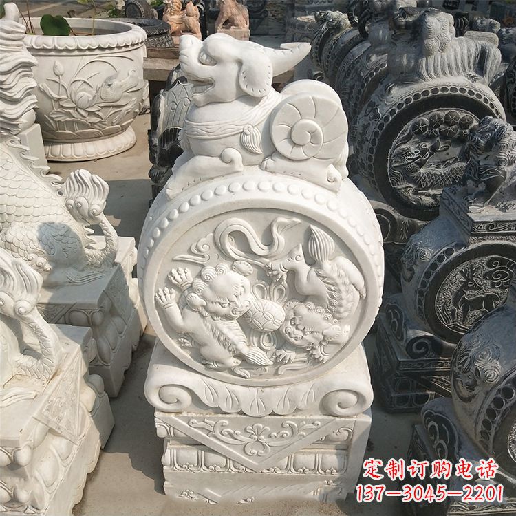 山西石门墩石雕