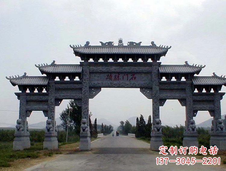 山西石牌坊 斗楼