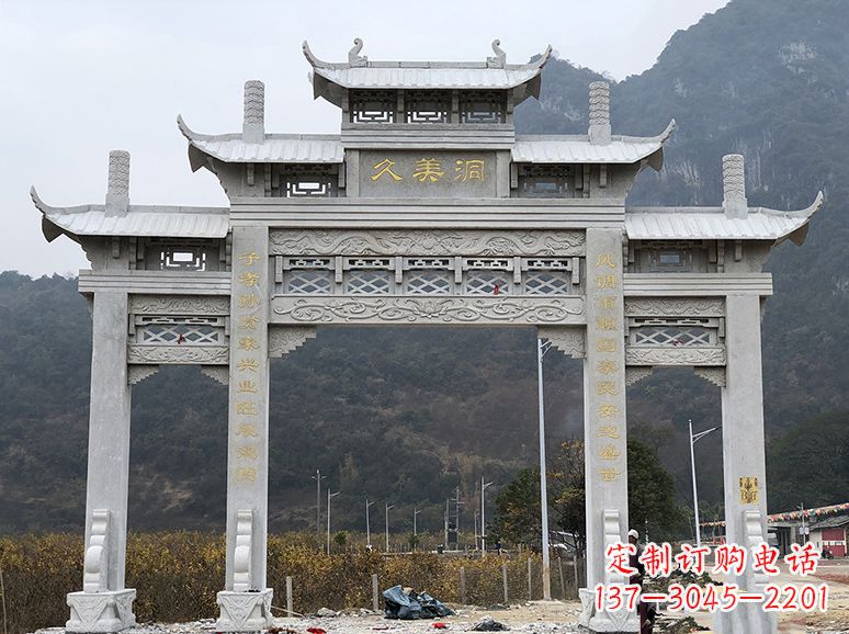 山西石牌坊 石雕