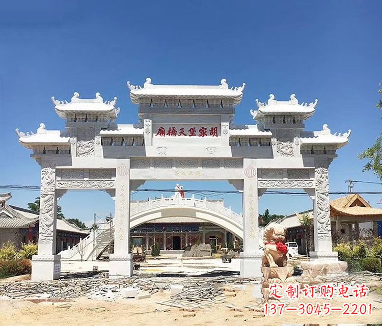 山西石牌坊的雕刻