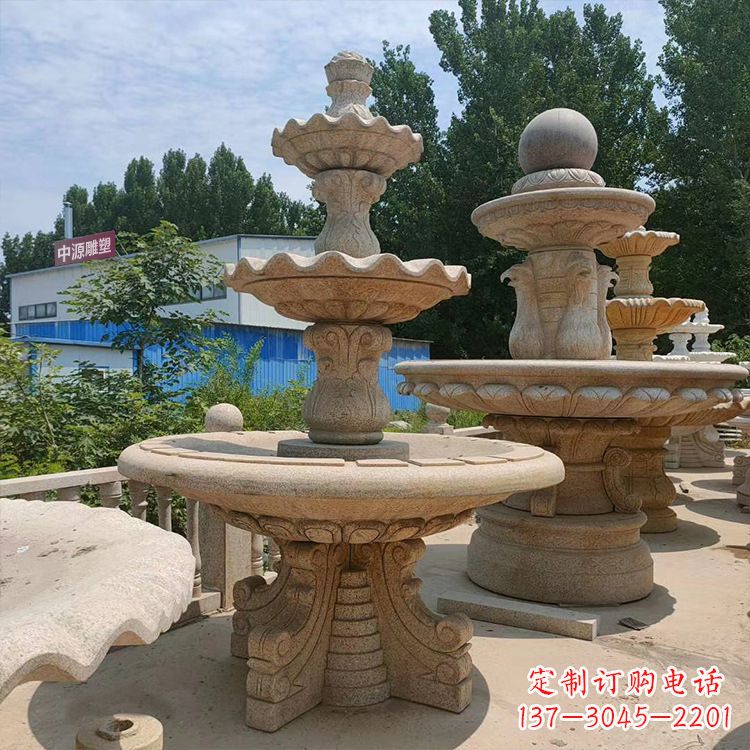 山西石喷泉 石雕刻