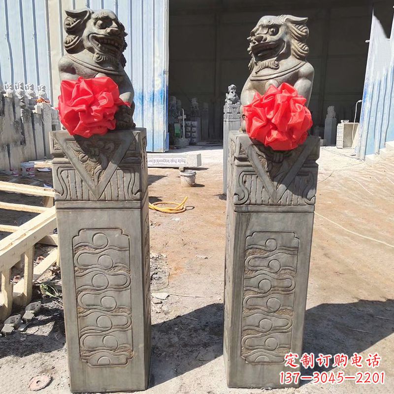 山西石狮子栓马桩