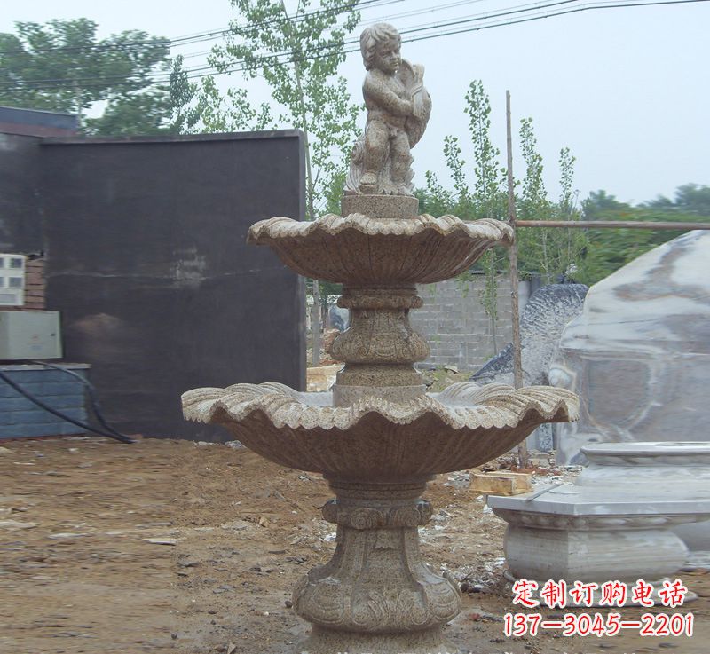 山西双手捧钵的石雕佛像