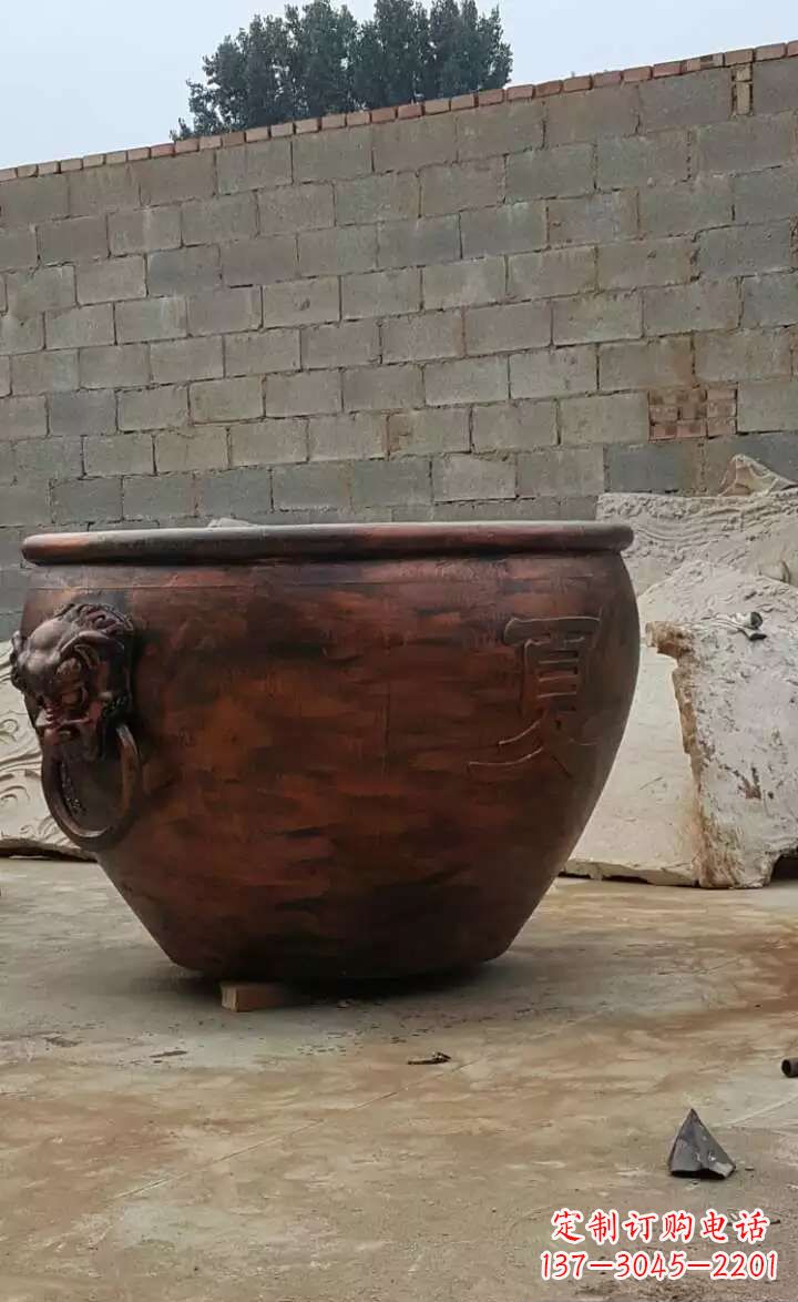山西水缸铜雕
