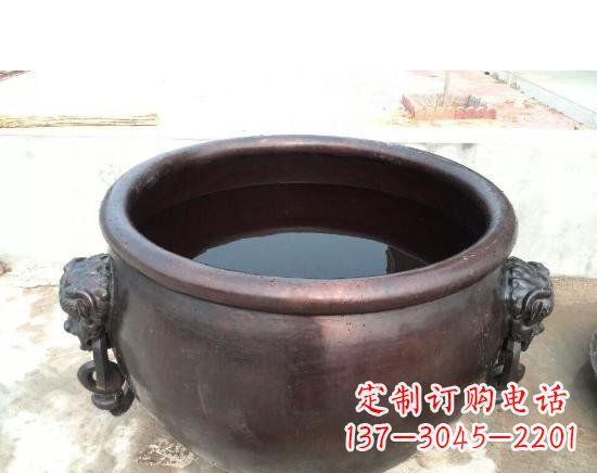 山西水缸寺庙铜雕