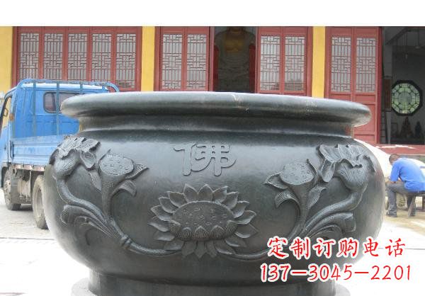 山西水缸寺庙铜雕 (2)