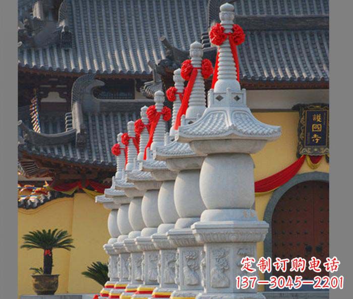 山西寺庙景观舍利塔石雕