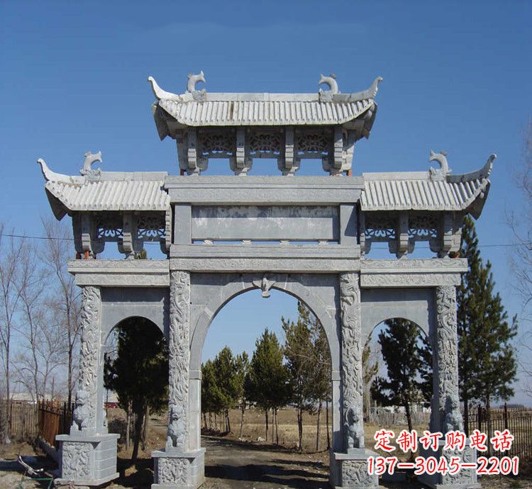 山西寺庙石牌坊