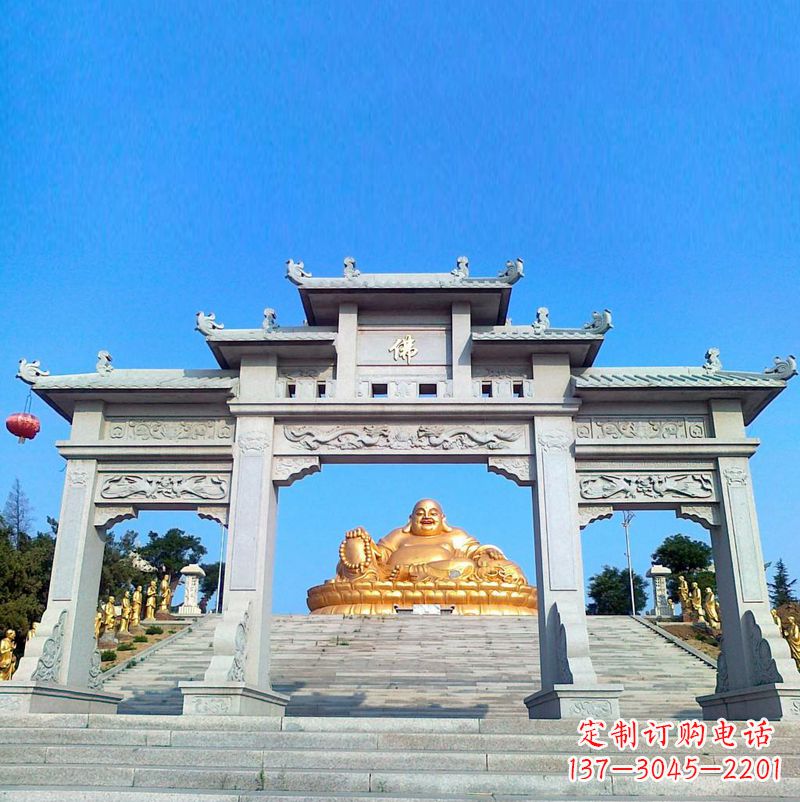 山西寺庙石雕牌坊