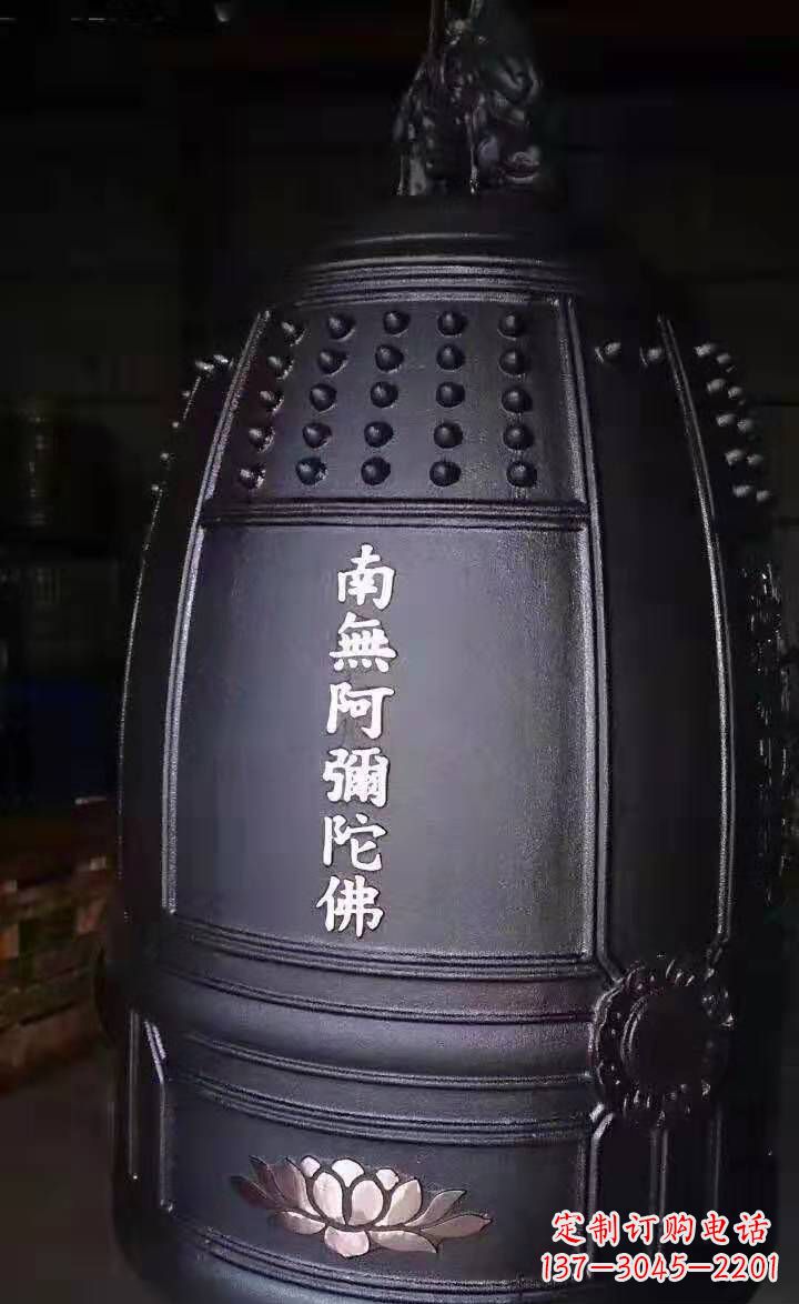 山西寺庙铜钟雕塑户外景观雕塑