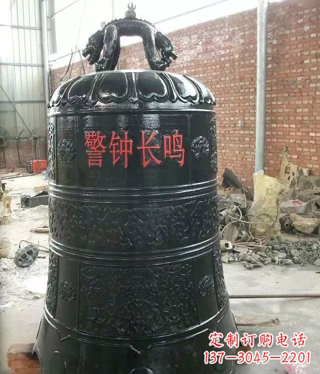 山西寺庙铸铜钟铜雕 (4)