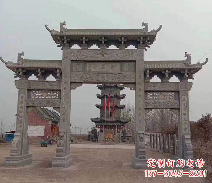 山西寺院石牌坊