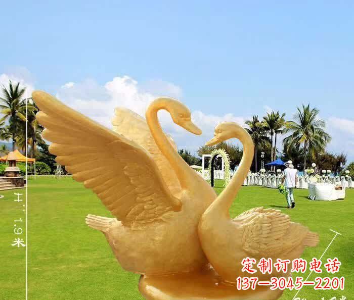 山西天鹅铜雕