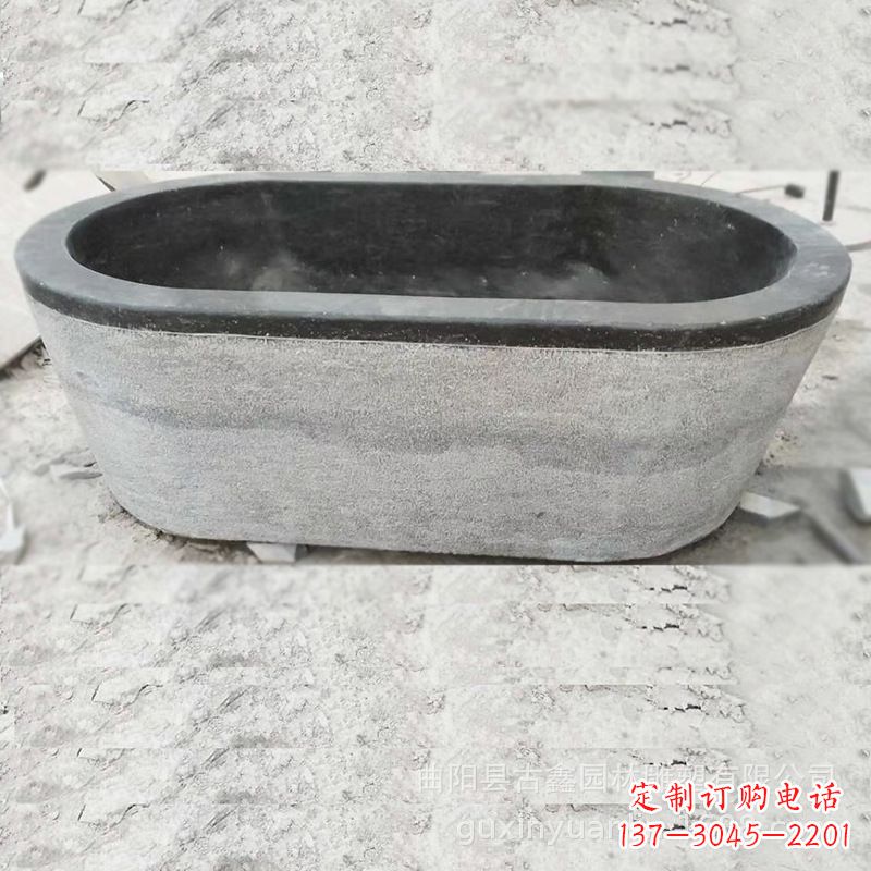 山西庭院养鱼石雕水槽