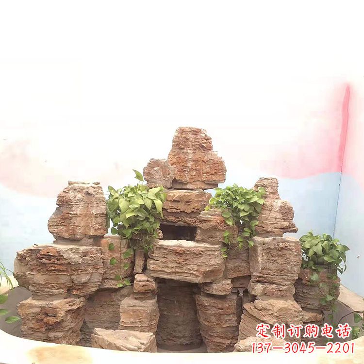 山西庭院园林假山鱼池