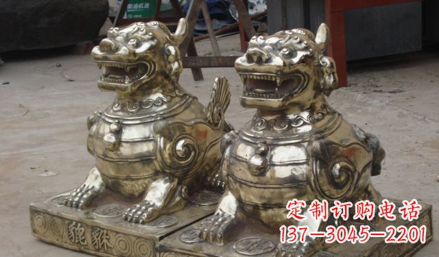 山西庭院招财貔貅动物铜雕