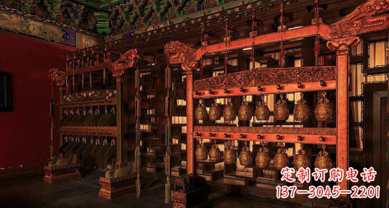 山西铜编钟古代乐器铜雕