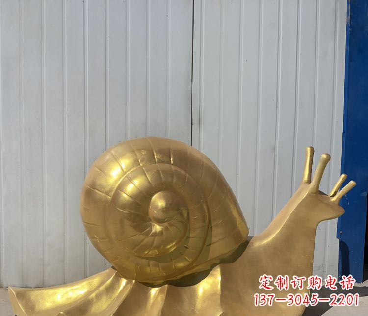 山西铜雕创意蜗牛雕塑