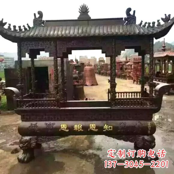 山西铜雕纯铜香炉