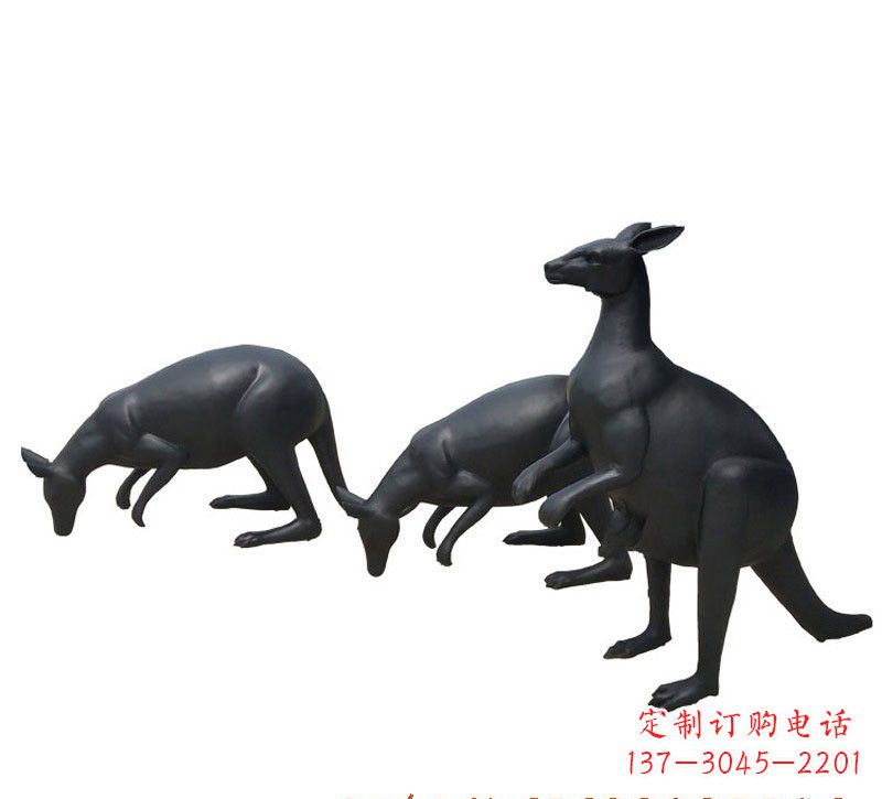 山西铜雕袋鼠雕塑