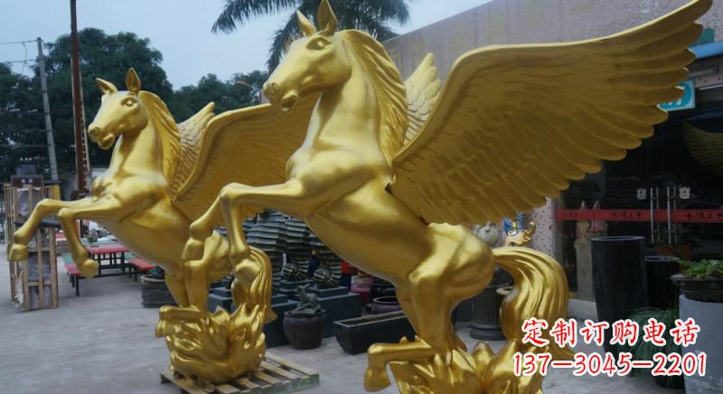 山西铜雕飞马