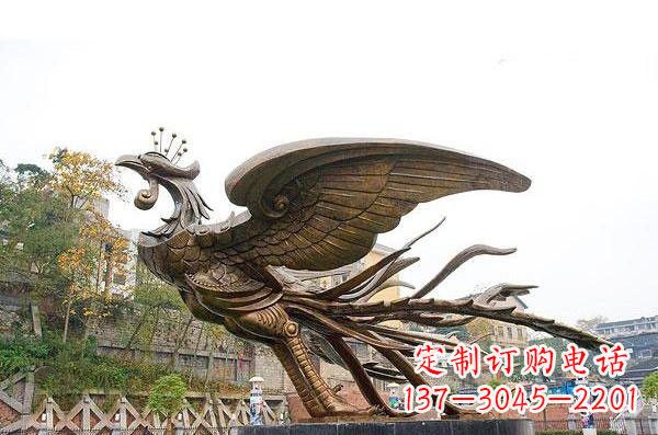 山西铜雕凤凰