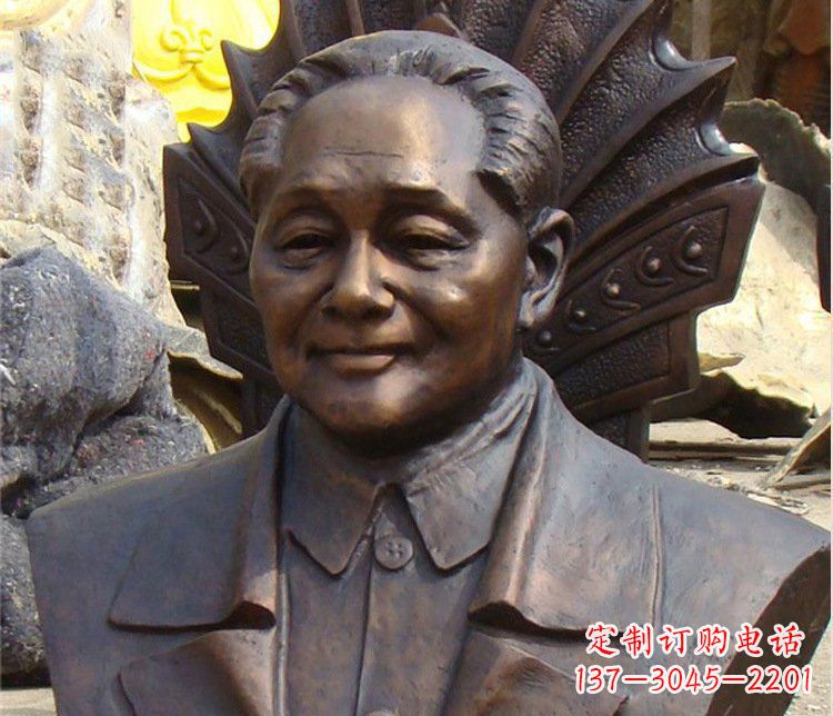 山西铜雕广场邓小平肖像雕塑