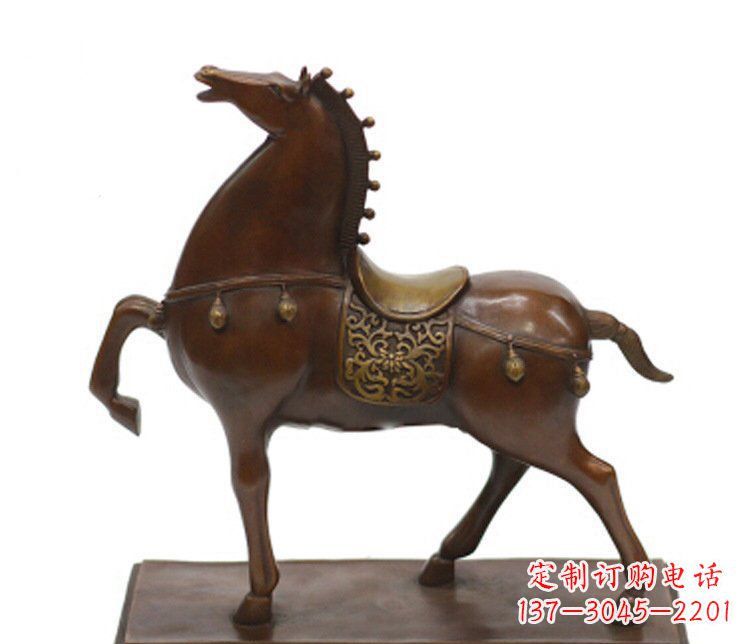 山西铜雕广场动物马雕塑摆件