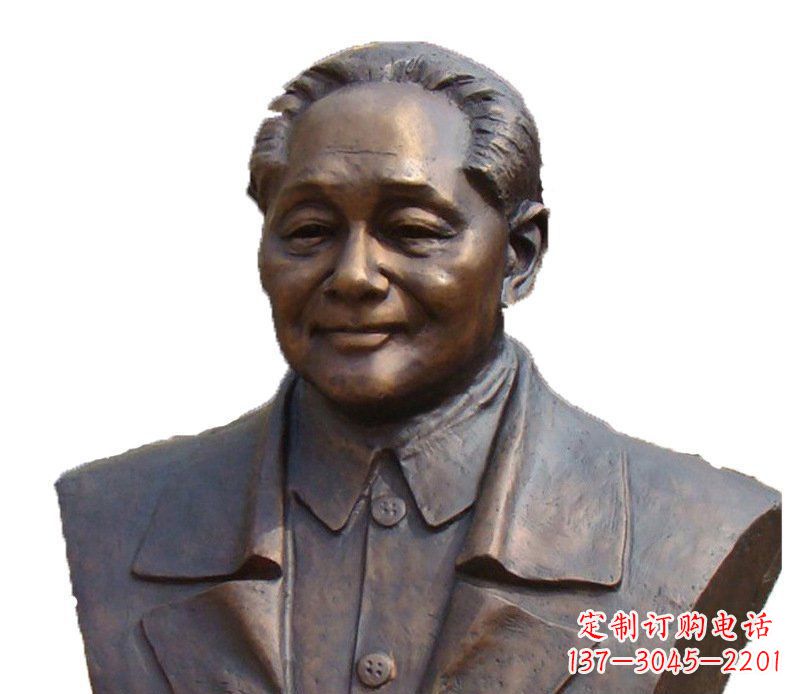 山西铜雕广场纪念伟人邓小平雕塑
