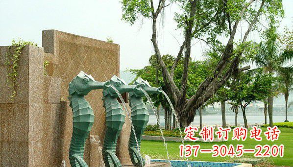 山西铜雕海马雕塑