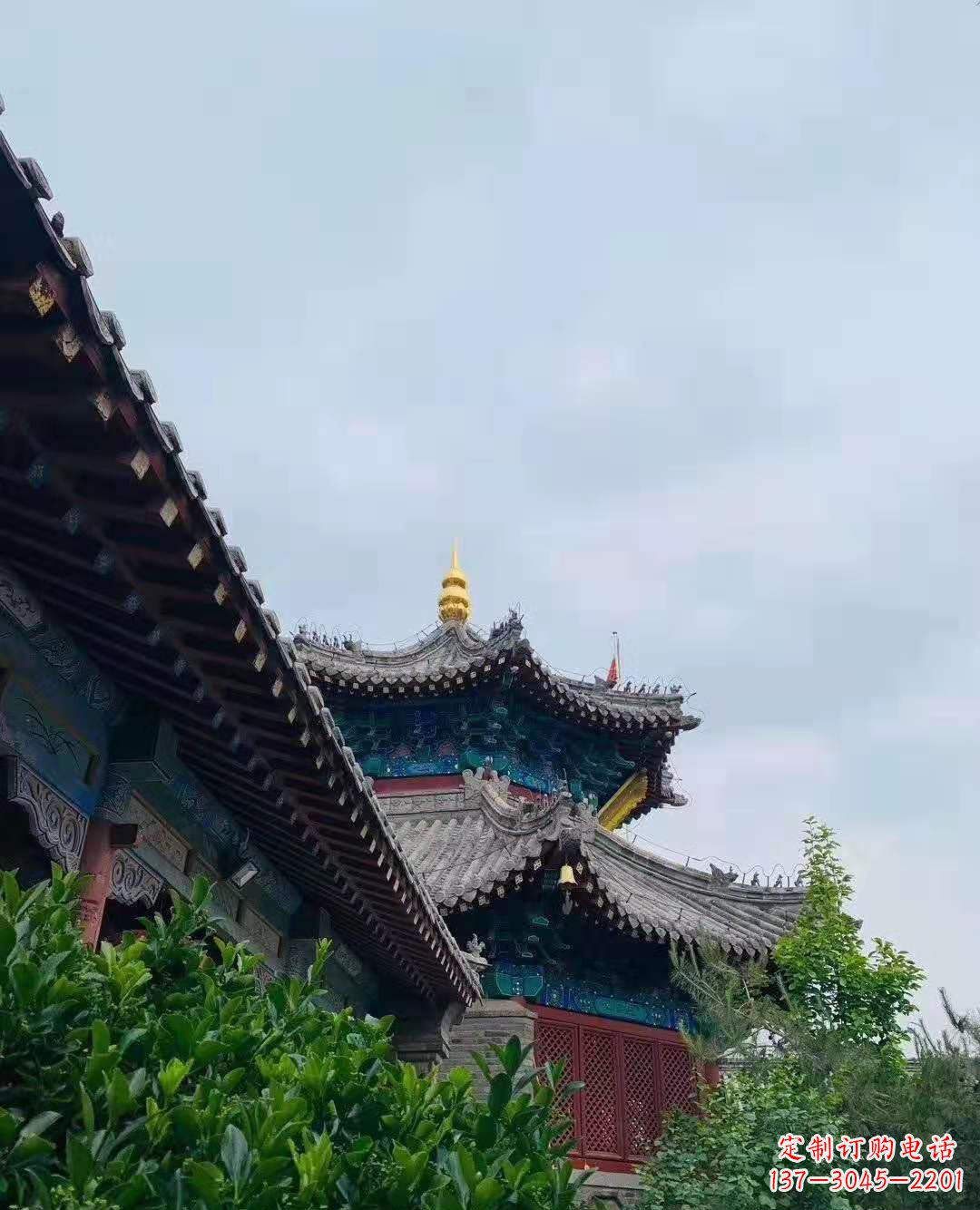 山西铜雕葫芦塔顶寺庙摆件