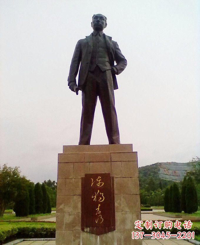 山西铜雕近代名人陈独秀