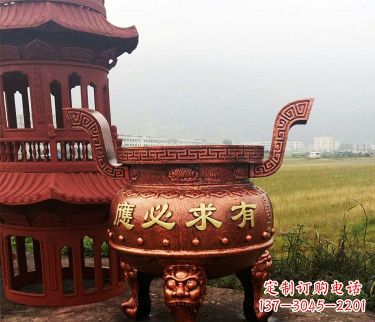 山西铜雕景观香炉