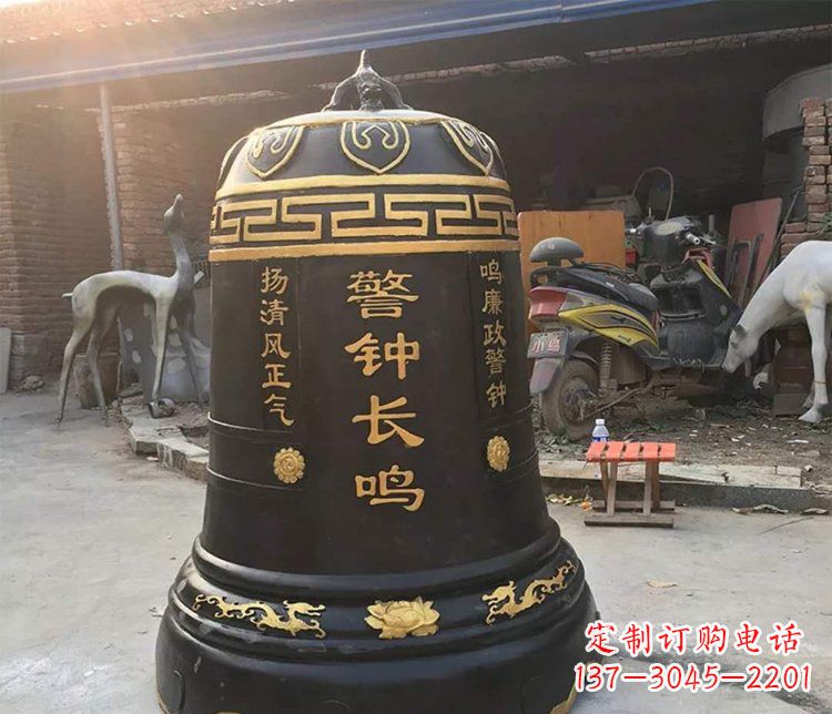 山西铜雕警钟长鸣寺庙雕塑