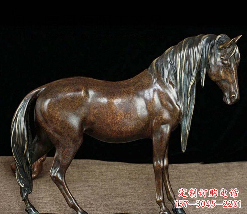 山西铜雕马公园动物摆件