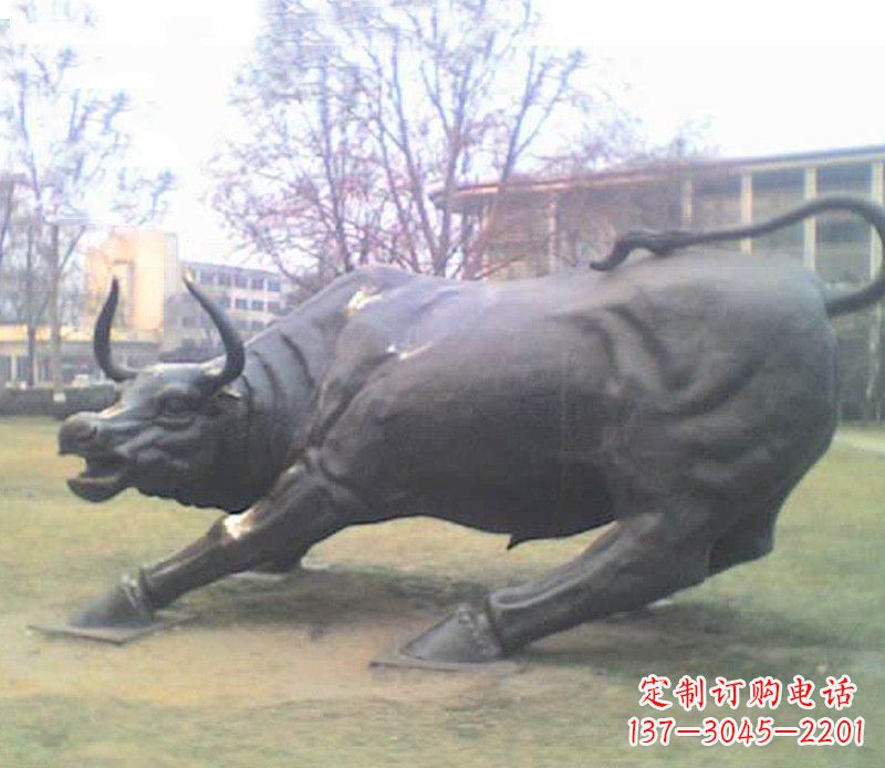 山西铜雕牛广场动物景观摆件 (2)