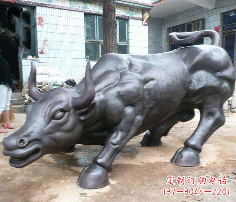 山西铜雕牛广场动物景观摆件 (3)