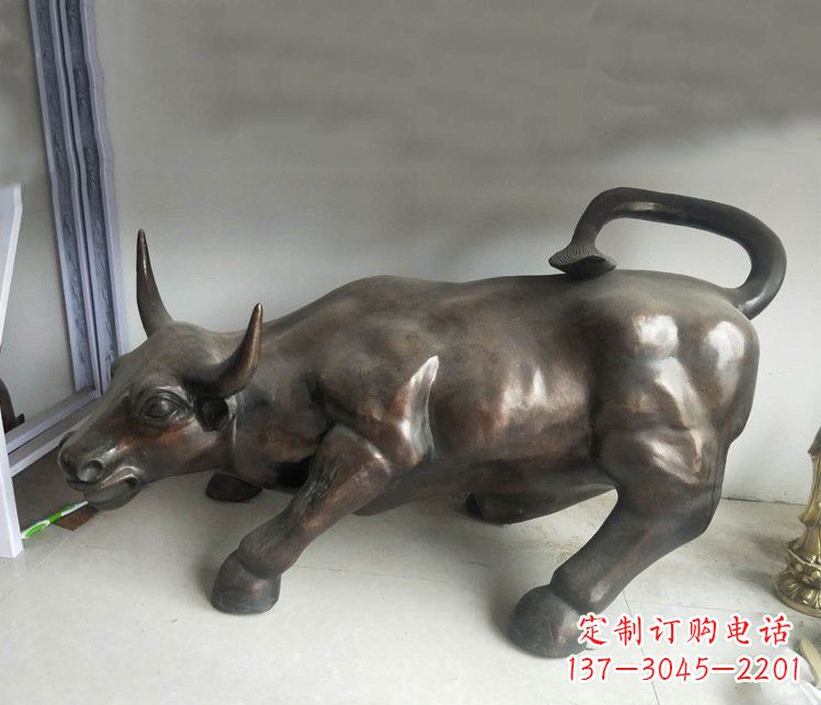 山西铜雕牛广场动物景观摆件