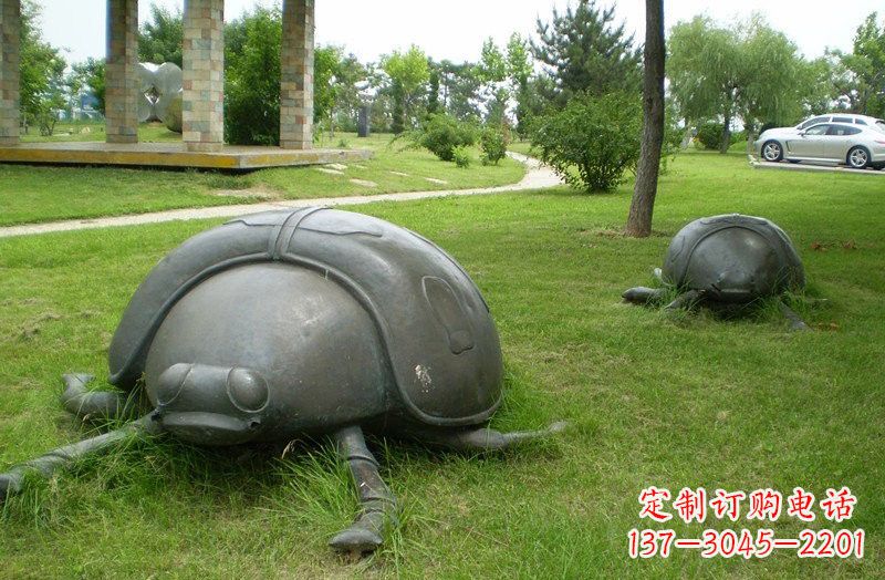 山西铜雕七星瓢虫公园动物雕塑