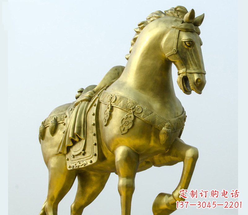 山西铜雕商场招财动物马雕塑