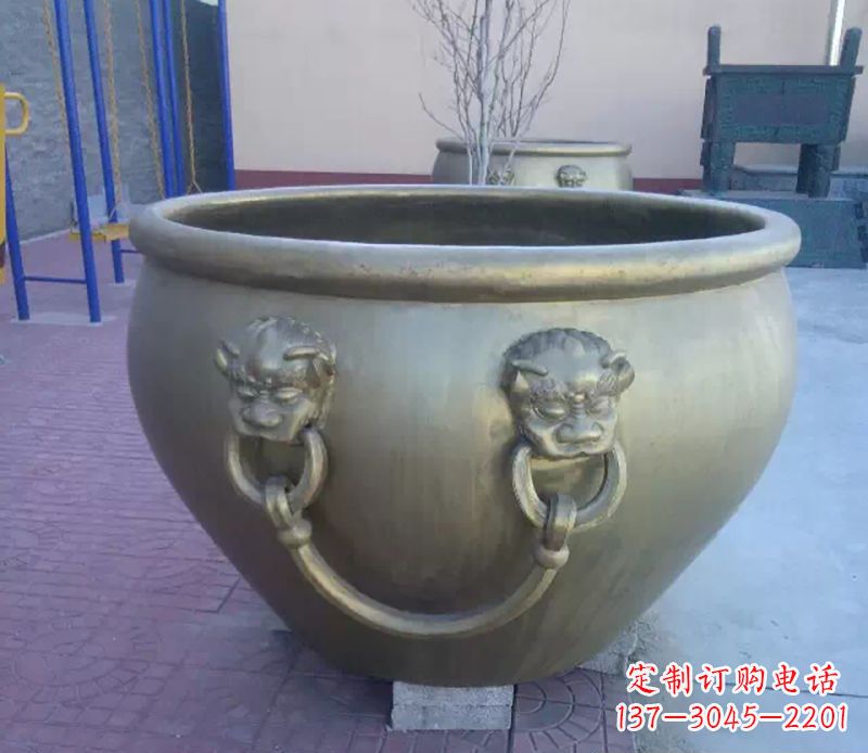 山西铜雕水缸