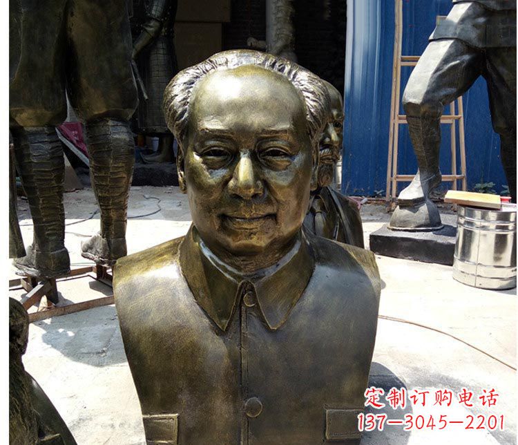 山西铜雕伟人毛主席胸像