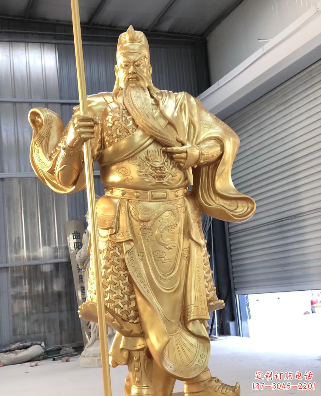 山西铜雕武财神雕塑