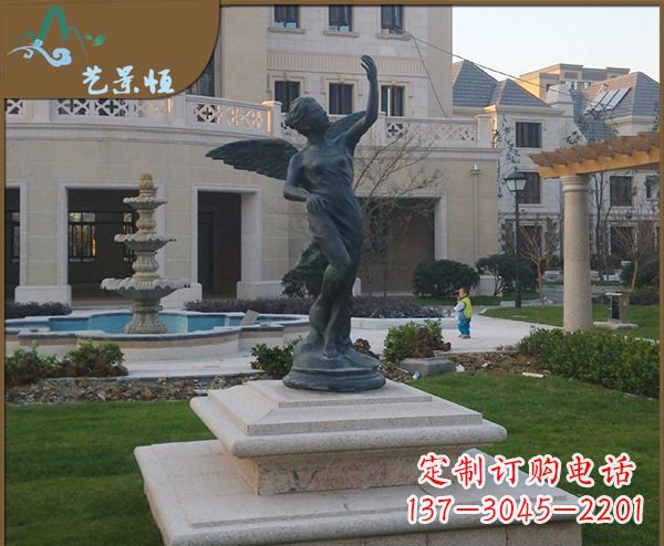 山西铜雕西方天使人物雕塑1