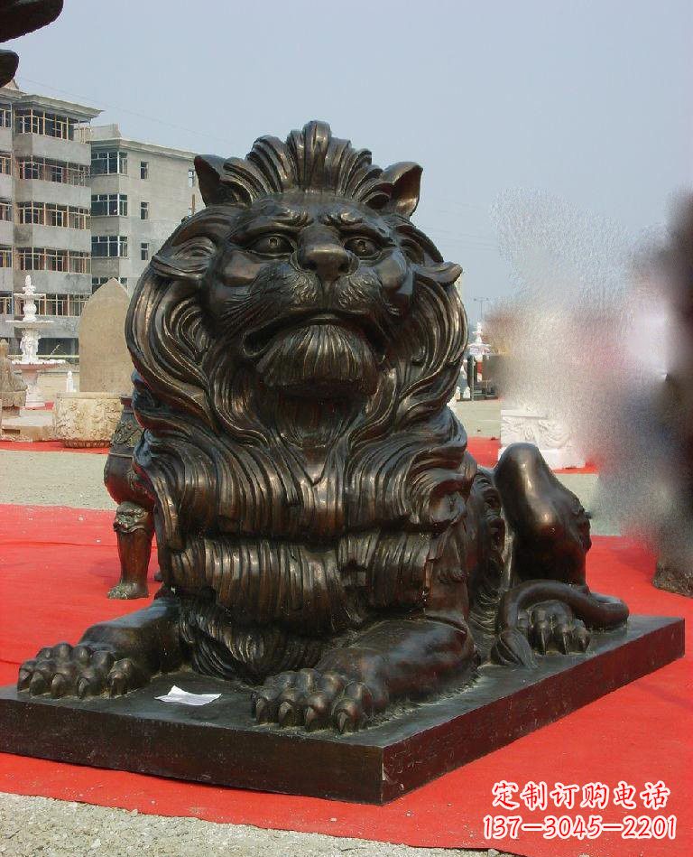 山西铜雕西洋狮子222