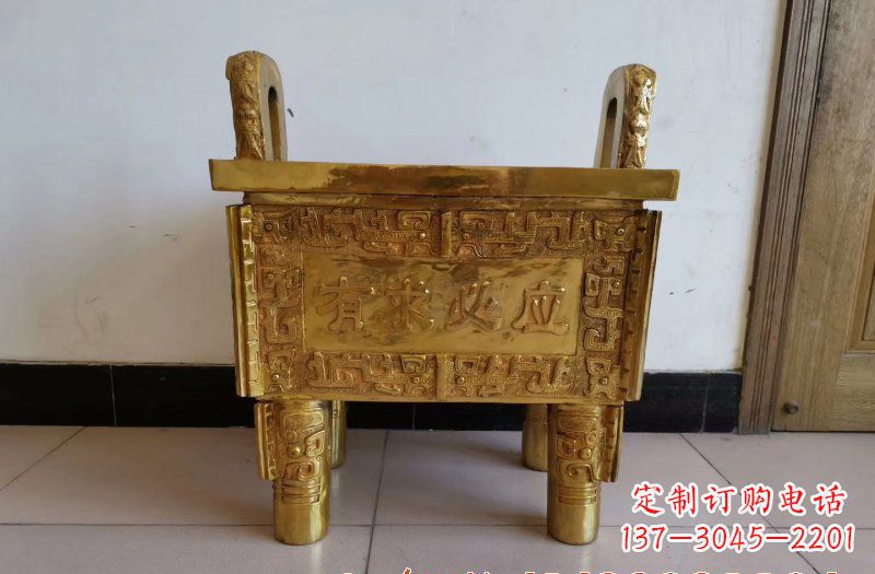 山西铜雕香炉雕塑