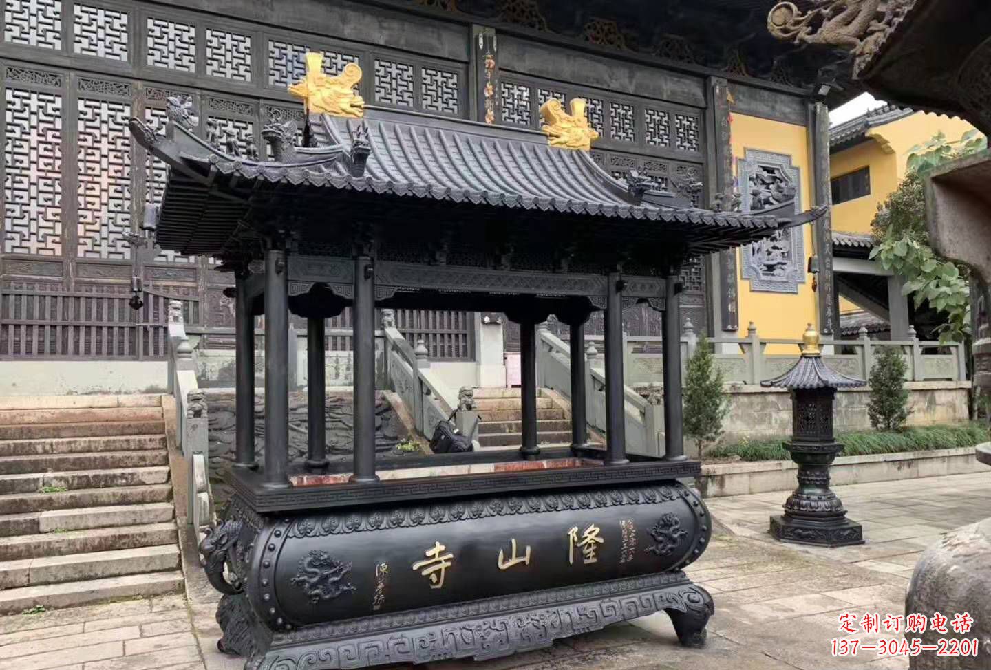 山西铜雕香炉寺庙景观户外摆件