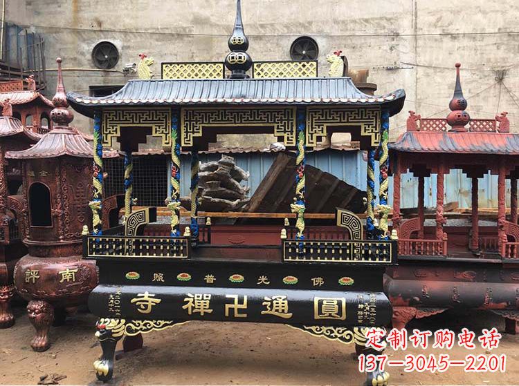 山西铜雕像铁香炉