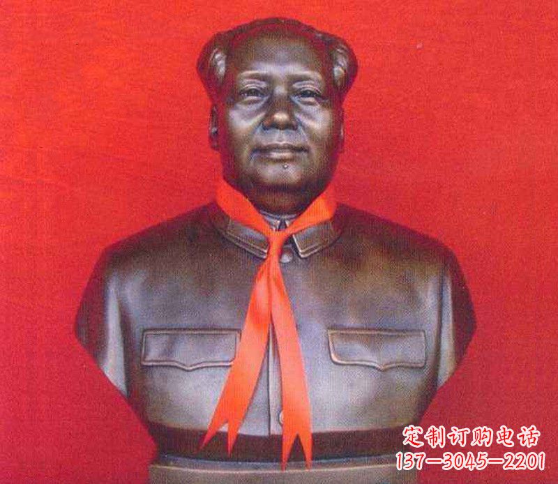 山西铜雕校园红领巾主席雕塑摆件